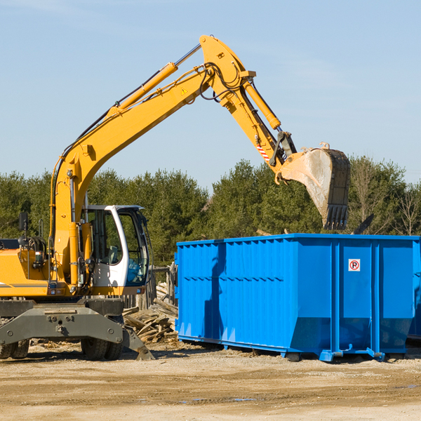 what are the rental fees for a residential dumpster in Higbee